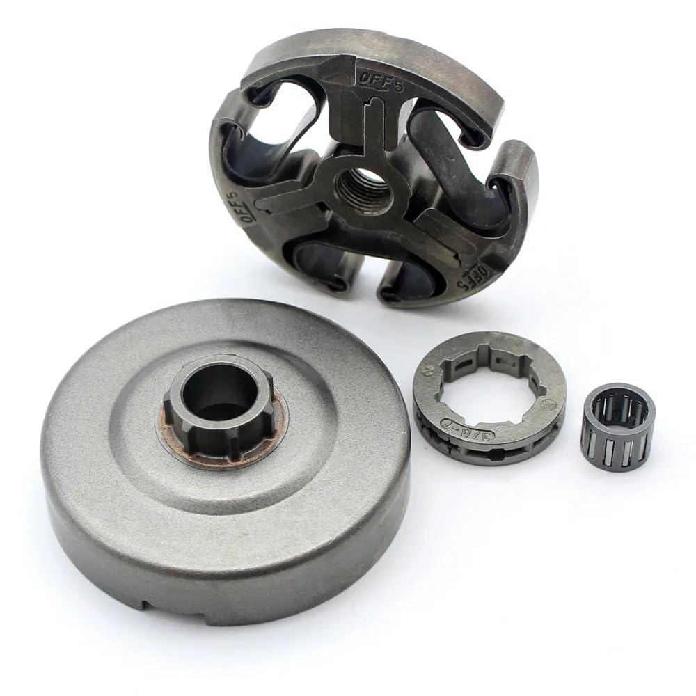 Tools Parts - Tambor de embrague con kit de piñón de llanta de 3/20.3 cm-7T para motosierra Husqvarna 362 365 371 372 372XP 570 575 repuesto 503744401 accesorios de pieza