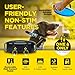 Dogtra 1900X Handsfree E-Collar for Dog Training - 3/4 Mile Range, for Dogs 35 lbs+, Waterproof, 100 Stimulation Levels, Vibration, Tone, Rechargeable - Hands-Free Remote for Dog Owners and Trainers