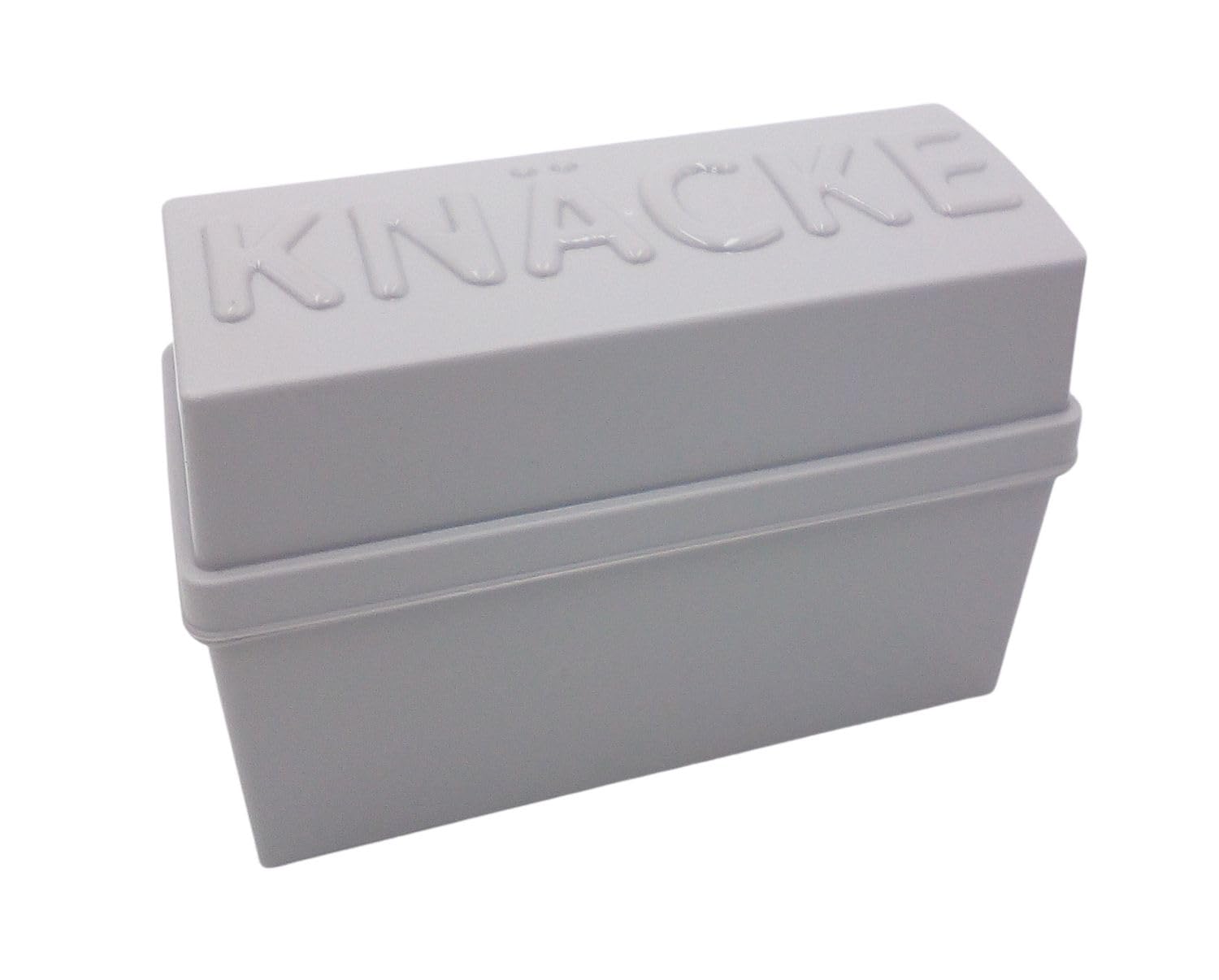 Freizeitmöbel und Leitern Knäckebrotbox Brotbox Knäckebrot Box Brotdose Aufbewahrungsbox Vorratsdose, Hellgrau, 19.5 x 8.5 x 13.5 cm