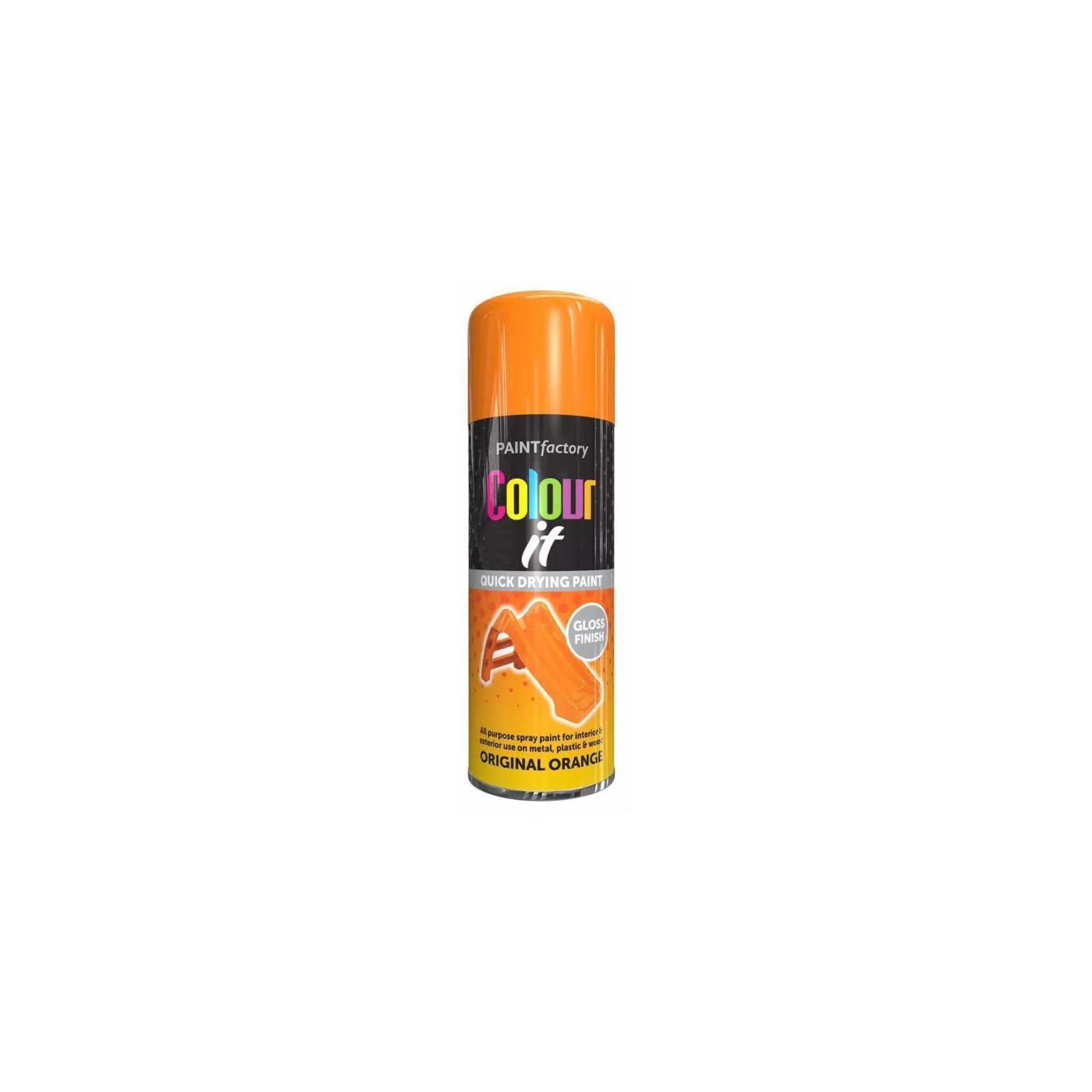Ysamax 1Pcs Orange Gloss Spray Paint, Aerosol Form, Quick-Drying Formula, Long-Lasting, Durability, Both Indoor And Outdoor Projects, Stunning Appearance With Excellent Coverage (1Pcs)