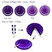 ZERODECO Birthday Decoration Set - Happy Birthday Banner, 4 Paper Fans, 6 Paper Pom Poms, 10 Hanging Swirls, 20 Balloons - Purple, Lavender, White
