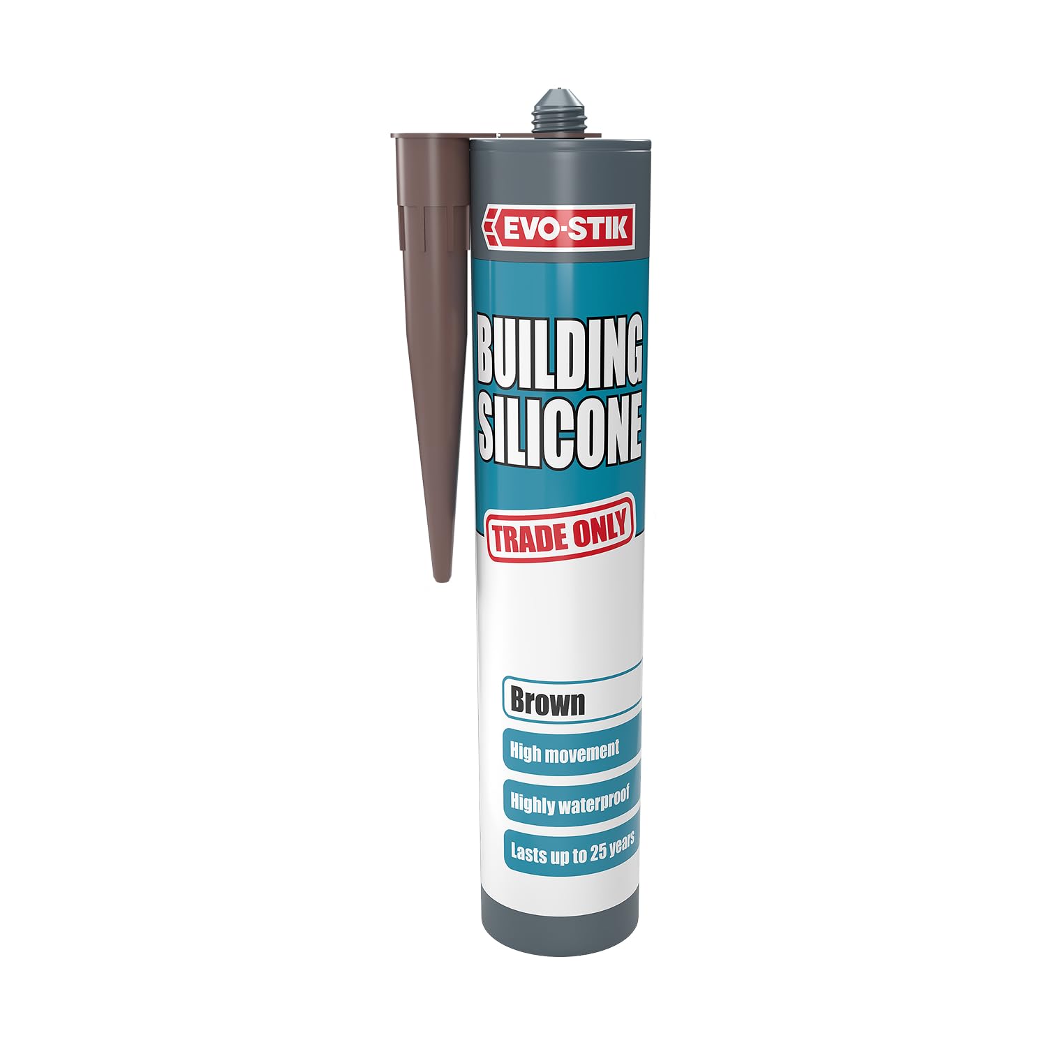 Evo-Stik Brown Building Silicone Sealant - 280Ml (C20)