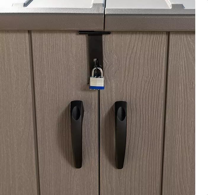 75 Cu. Ft. Horizontal Outdoor Storage Shed, Light Brown