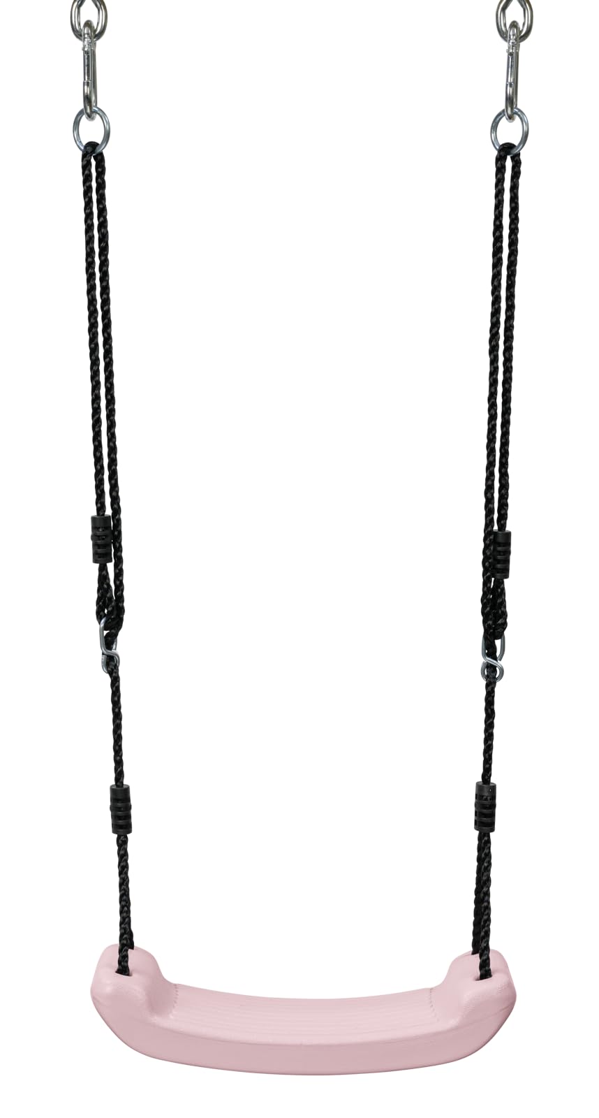 Children's Swing seat - Adjustable Ropes - Hard Wearing HDPE Pastel Pink