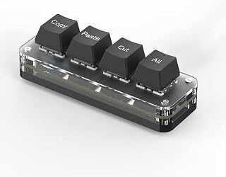 XYZA Tiny Keyboard コピペカット全選択専用キーボード 4key ブラック‎XA-TK4KPC