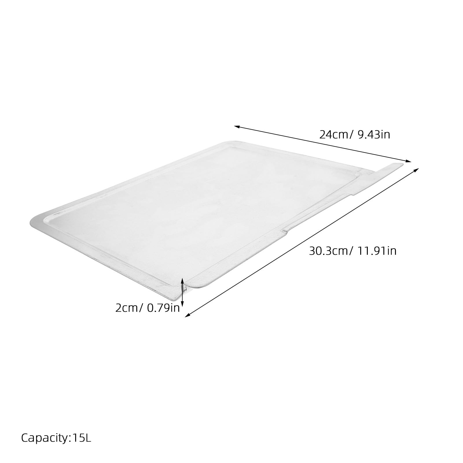 2 bandejas recogemigas para horno para electrodomésticos - Bandeja de goteo metálica de repuesto de 15 L - Accesorio para hornear, asar y cocinar a la parrilla en la cocina familiar, 11,9 x