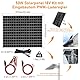 【50W Solarpanel 18V Kit】DERUXI 50 W Monokristalline Solar Panels: 50W Solar-Ladegerät Solarmodul, Eingebautem PWMs Laderegler+2 Paar SAE-Solarkabel, PV Modul-Ladeset für 12V GEL,AGM, Lithium-Batterien