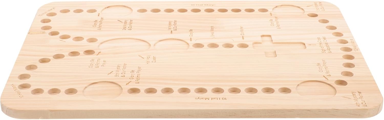 EXCEART Wooden Bead Board for Jewelry Making Crafting Tray Position Markers for Rosary Bracelet Necklace and Earring Design Engaging Activity for All Ages