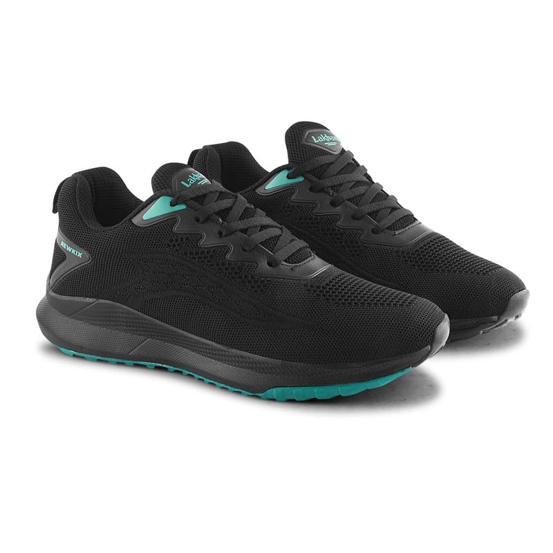 Image of Lakhani aashirwad Men's Sports Shoes | Lightweight Breathable Running Shoes for Men | Flynet Upper, Phylon Sole | Flexible, Comfortable Lace-Up Athletic Shoes
