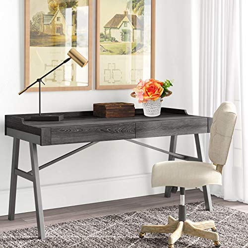 Briful Artificial Flowers In Vase, Fake Flowers Mixed Rose Hydrangea In 3.1X3.7 In. Metal Pot, Silk Faux Flower For Kitchen Living Room Table Party Wedding Decorations, Orange #TOP4