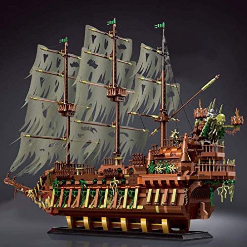 Mould 13138 Kreatives Piratenschiff, 3653 Stück MOC Kriegsserie, Kompatibel Mit Legosteinen, Großes DIY Geisterschiff… – Bild 3