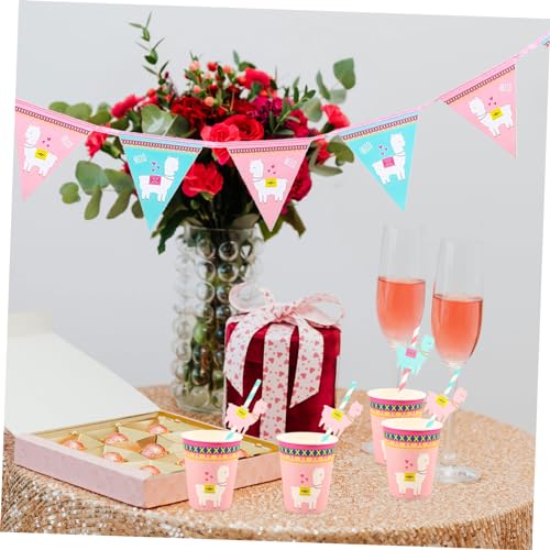 CLISPEED Louça 3 Conjuntos De 25 Peças De Pratos De Feliz Aniversário Decorações De Aniversário Louç