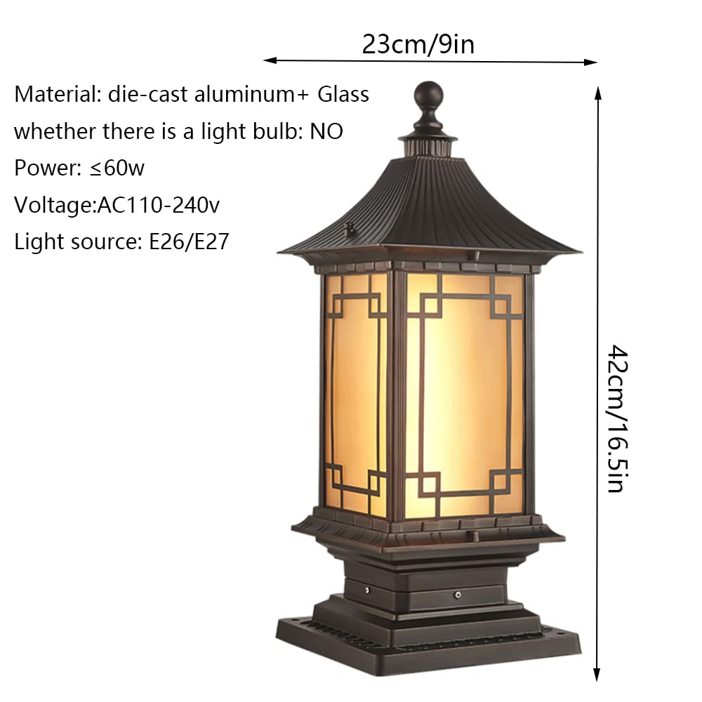 RCIDOS IP54 Wodoodporna Lampa Podłogowa Z Oświetleniem Słupowym Lampa Kolumnowa W Stylu Europejskim Aluminiowe Oprawy Oświetleniowe Oświetlenie Ogrodowe Lampa Do Bramy Oświetlenie Ścieżki