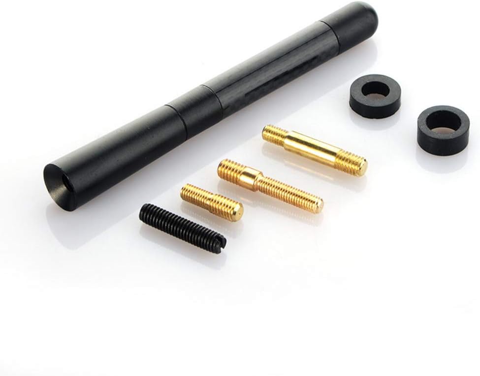Antenna - Boomboost Short Antenna for Ford Fiesta Focus Carbon Fiber Radio Universal