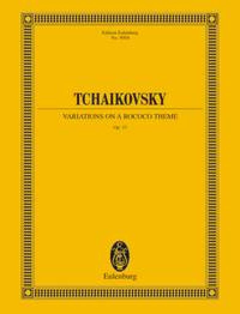 VARIATIONS ON A ROCOCO THEME FOR CELLO &ORCH OP 33 POCHE