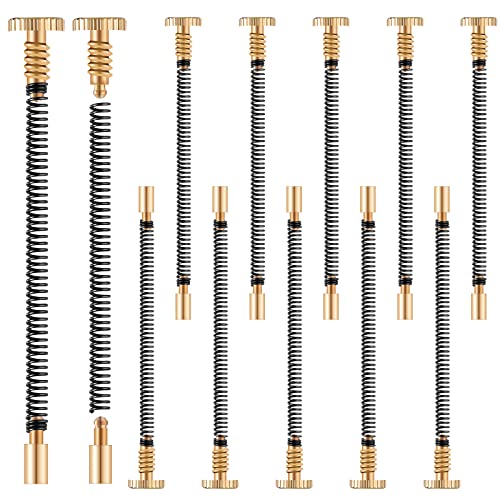 10 Pcs Lighter Replacement Repair Kit, Each Piece Includes Spring Thimble and Base Screw, Lighter Flints Screw Spring and Base Plate for Flint Repair Accessories, About 2.5 x 50 Mm/ 0.1 x 1.97''