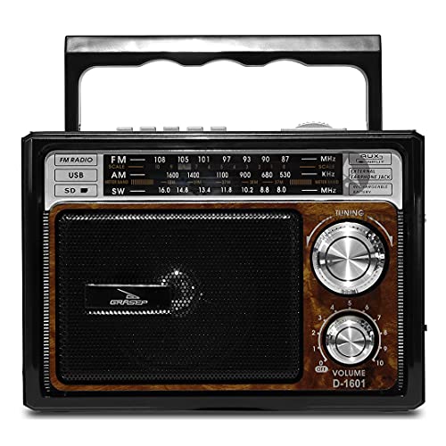 Rádio Am Fm Estilo Retrô Com Entrada Usb D-1601