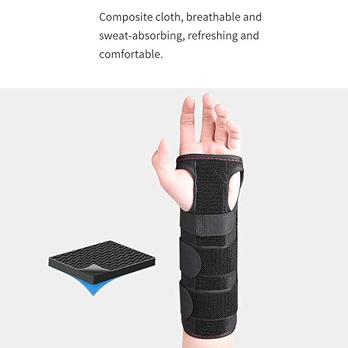 Miniatura 7 de Muñequera, férula de túnel carpiano con tira de soporte de metal para aliviar la artritis, tenosinovitis, dolor de muñeca, esguince deportivo 1