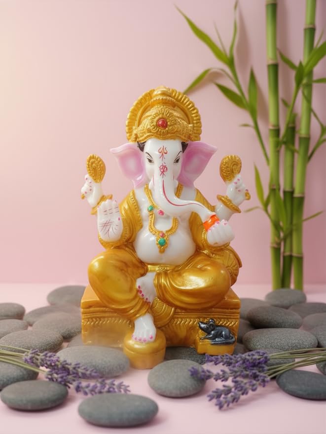 Buy VAMIKA HANDICRAFTS Marble Dust Ganesh Idol | Vinayaka Statue