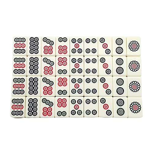 Mini Mahjong tradicional 144 piezas juego de mesa miniatura 4