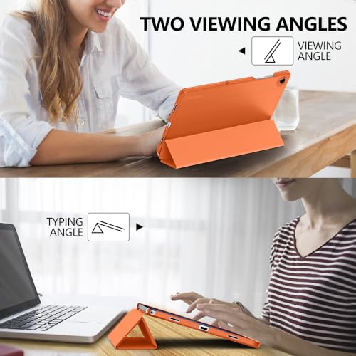 Image of MoKo for Samsung Galaxy Tab A11 Plus / A11+ Case 11 Inch 2026, Galaxy Tab A9 Plus / A9+ Case 11 Inch 2024, Slim Stand Hard PC Translucent Back Shell Smart Cover, Auto Wake /Sleep,Cosmic Orange