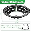 WUWEOT 2 Pack Cast Iron Wok Support Ring Stand, Windproof Stove Wok Ring, 4 Claw Cross Shape Stove Accessory Nonslip Holder with Most Gas Burners for Energy Saving and Efficient Cooking #1