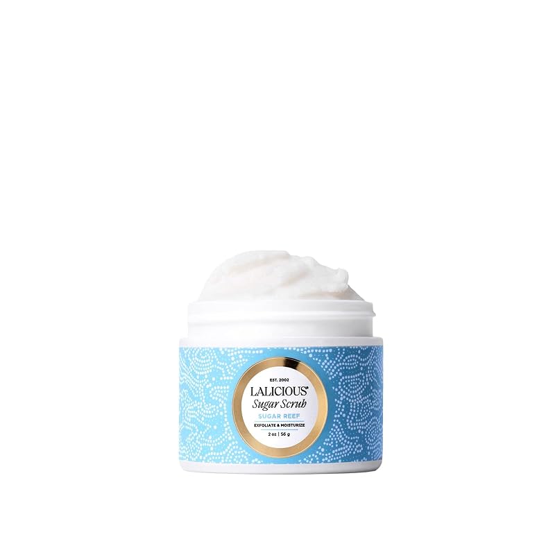 Esfoliante corporal e para os pés LALICIOUS Sugar Reef com açúcar de cana, óleo de coco e mel — 57 g
