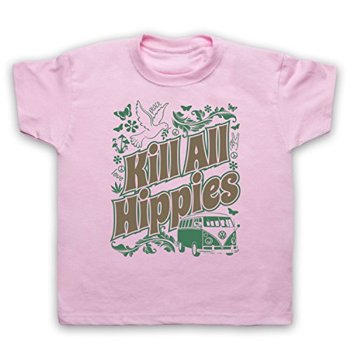 T-Shirt de l'enfant Kill All Hippies My Icon Art vêtement coton humour