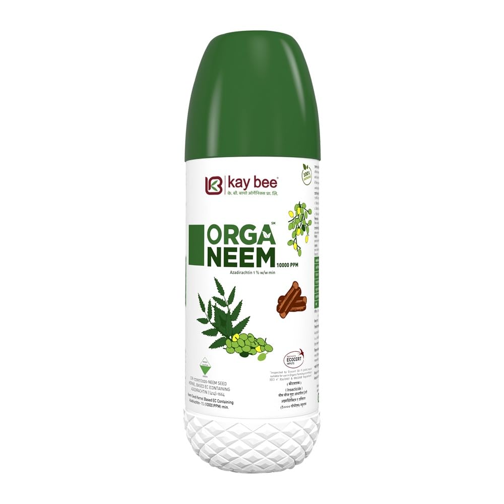 Kay Bee Organeem 10000 PPM | Organic Neem Oil for Plants, Gardens & Agriculture | Insect Repellent for Organic Farming - 500 Ml (B08WJCP5HB) Amazon Price History, Amazon Price Tracker