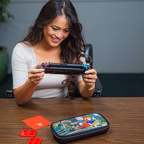 Game Traveler Mario Odyssey Nintendo Switch Case - Switch Oled Case For Switch Oled, Switch & Switch Lite, Adjustable Viewing Stand & Bonus Game Case, Deluxe Handle, Licensed Nintendo Switch Game Case #TOP7