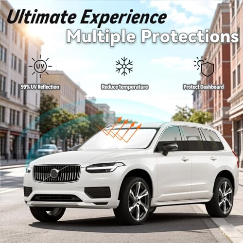 Image of Windshield Sun Shade for Volvo XC90 2016-2026