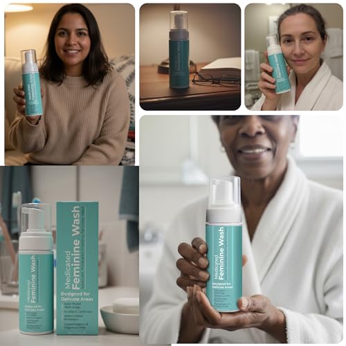 Image of Feminine Wash | pH Balance for Women | Gentle Vaginal Wash & Foaming Cleanser Supports Odor Control & pH Balance | Soothe Itching & Irritation | Hypoallergenic | Fragrance-Free | 5 Fl Oz