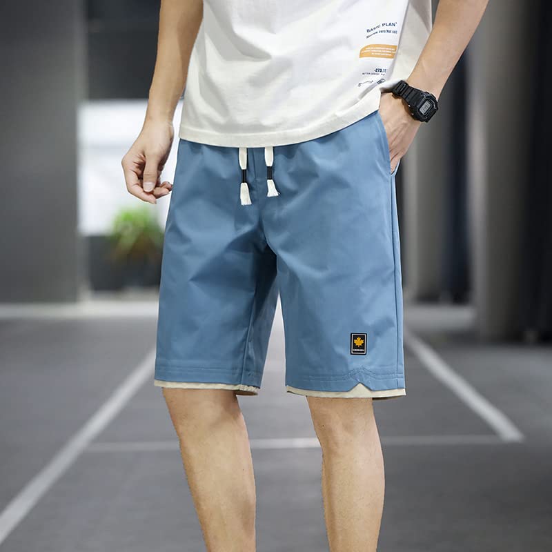 Short d'été pour homme vêtement décontracté uni 4X-Large