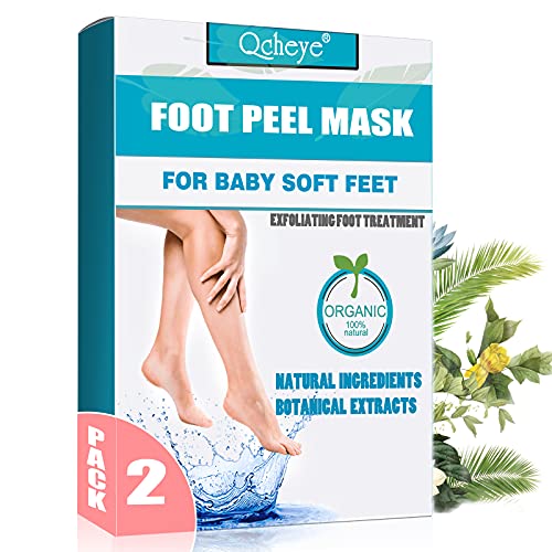 Foot Peel Mask - Foot Mask for Baby Feet Exfoliator Peel Off Calluses Dead Skin - Baby Soft Smooth Feet, Remove & Repair Rough Heels, Dry Toe Skin - foot peel for Women and Men (2pack)