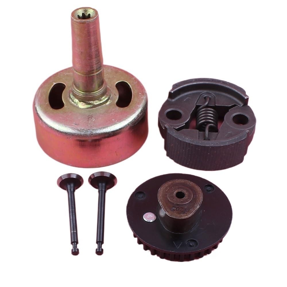Piezas compatibles para cortacésped GX25 GX25, Repuesto de Motor pequeño, Juego de válvulas de árbol de levas de Tambor de Embrague de 7 Dientes