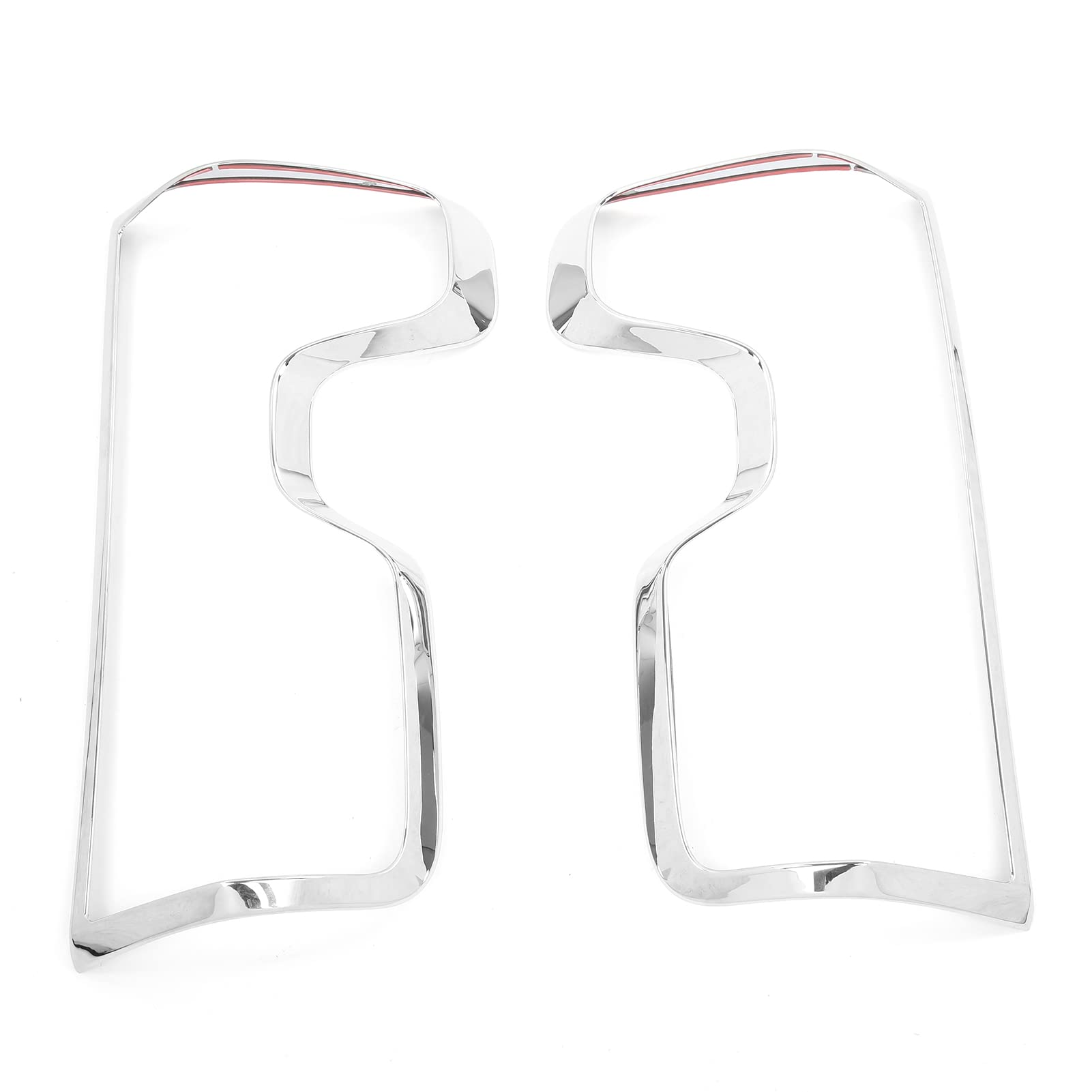 Cocoarm 2 Embellecedores de Marco de Luz Trasera ABS Cromado con Cinta para Silverado 1500 2020, Protege Lámparas, Instalación Rápida, Decoración Exterior para Propietarios de Camiones