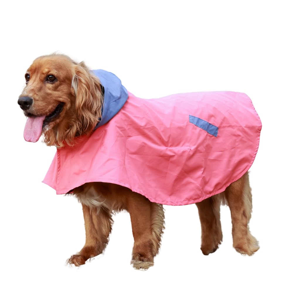 Pet Set Go Cape Style Dog Raincoat with Hood | Double coloured Red-Blue | Adjustable Velcro | Full Body coverage | for Small, Medium and Large Breed Dogs (B0D45N35FQ) Amazon Price History, Amazon Price Tracker