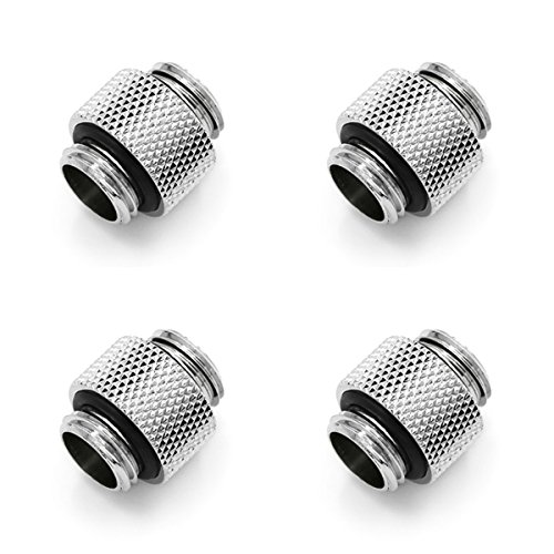 Barrow G1 4  Male to Male Extender Fitting, Silver Shiny, 4-Pack