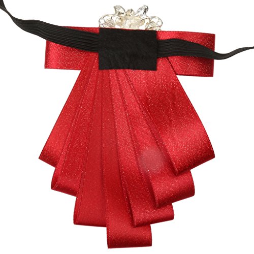 F Fityle Noivo Formal Gravata Borboleta - Vermelho