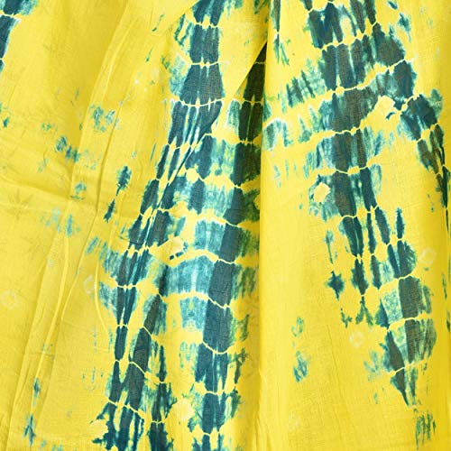 Image of Women's Pure Cotton Multi-Colored Traditional Authentic Tie Dye with Bandhej Bandhani Dupatta Chunni