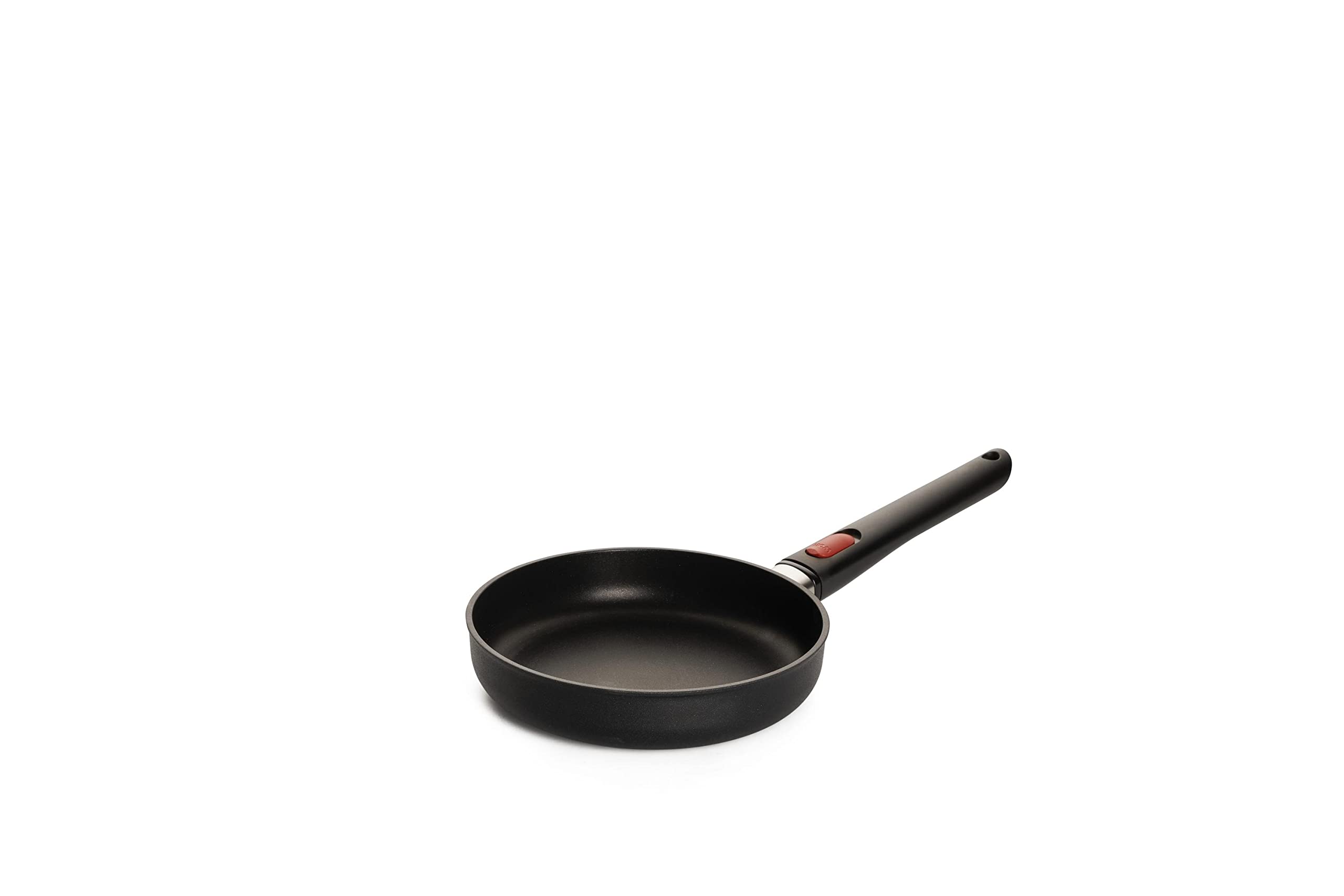 Woll Eco Lite - Set di 3 padelle induttive, 20 cm, 24 cm, 28 cm, altezza 5 cm, con manico rimovibile, adatto per tutti i piani cottura, 100% alluminio