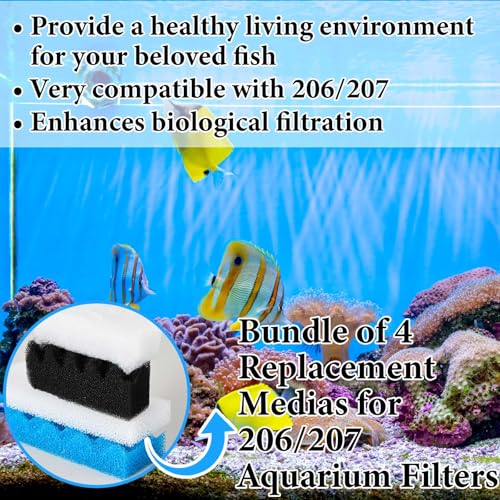 Image of Threlaco 24 Pcs Filter Media Kit Compatible with Fluval 306 /307, Including Foam Pad, Water Polishing Pad, Biological Sponges Max for Aquarium Canister Filter Media Replacement