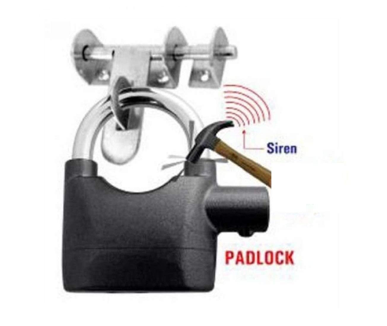 Mahi Enterprise® Alarm Security Lock for Home and Office Door with Motion Sensor and 3 Keys (Black) 1
