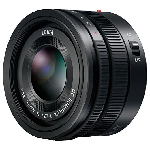 Panasonic LUMIX G Leica DG SUMMILUX Lens, 15MM, F1.7 ASPH, Professional MIRRORLESS Micro Four Thirds, H-X015K (USA Black)