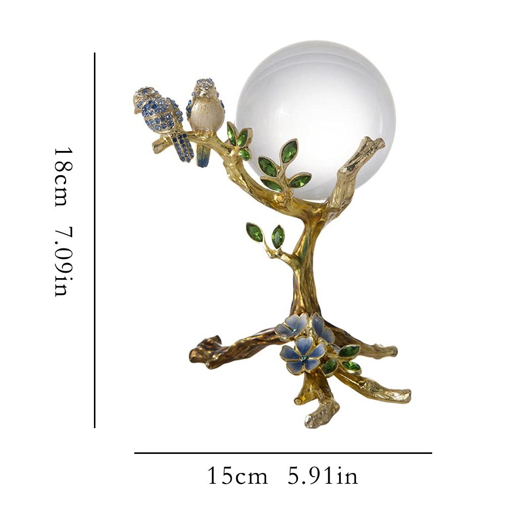 Mirando la bola de cristal Luz de lujo esmalte de cristal adornos de bolas de cristal estudio de oficina artesanía artesanía ornamentos sala de estar TELEVISOR Decoraciones para el hogar del gabinete