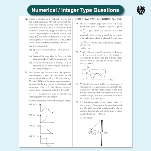 Image of PW Absolute JEE Advanced Physics 2500+ Questions For 2025 Exam with Formula Sheet Solved Paper and 3 Mock Tests [Paperback] PW