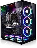 nvidia gtx tower Der Panorama Gamer-PC ist nicht nur ein optischer Blickfang, dank der 6 eingebauten Zusatzlüfter wird eine perfekte Kühlung realisiert. Das optische Highlight strahlt durch hochwertige Glasscheiben (kratzfest) in jeder gewünschten Farbeinstellung.