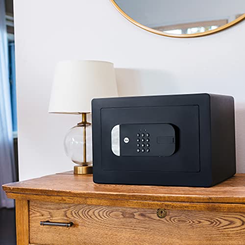 "Get Secured with the Yale Smart Safe Locker - Accessible via Bluetooth & Wi-Fi, Voice Assistance with Google, Alexa & Apple HomeKit. Compatible with the Yale Access App for iOS & Android. Order yours today!"