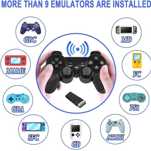 VikriDA Wireless Retro 24000+Games Built-in Supports Multiple Devices in 4K Ultra HD - Plug & Play Video TV Game - 64GB TF Card, 9 Emulators Toy for Kids 3 51BV gnbfKL