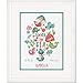 Dimensions 70-76164 Under The Sea Baby Birth Record Counted Cross Stich Kit, 14 White Aida, 9'' x 12